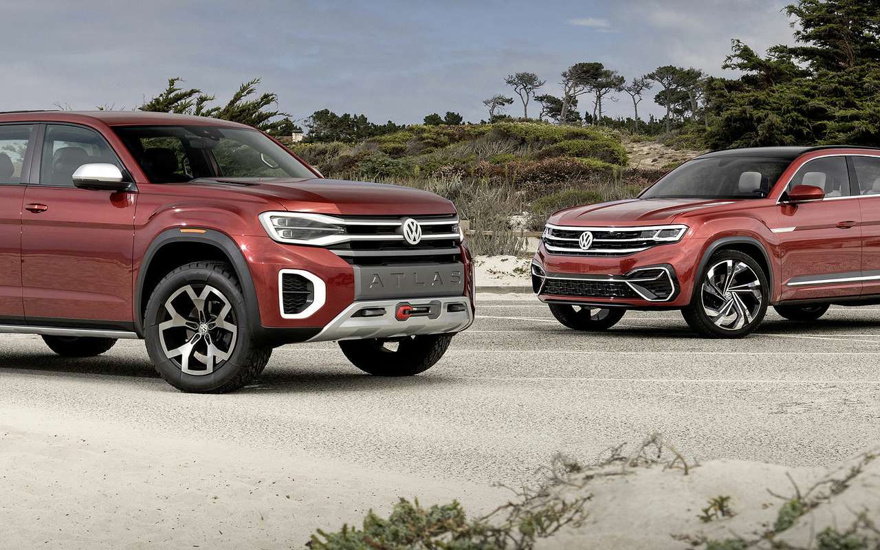 Volkswagen Tanoak и Atlas Cross — рулим первыми!