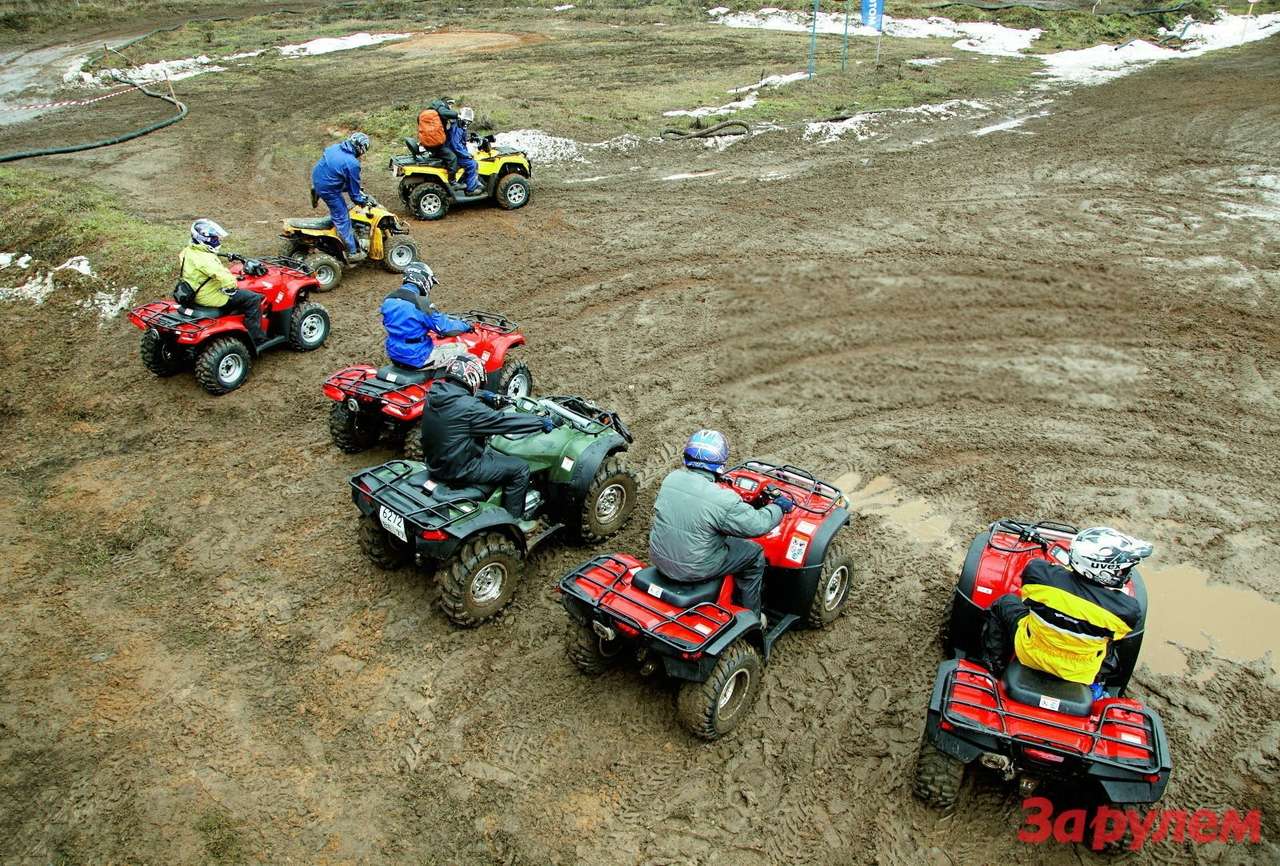 Красная конница: утилитарные квадроциклы Honda