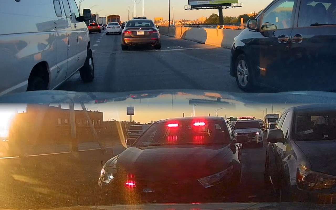 Водитель на BMW спровоцировал опасную погоню