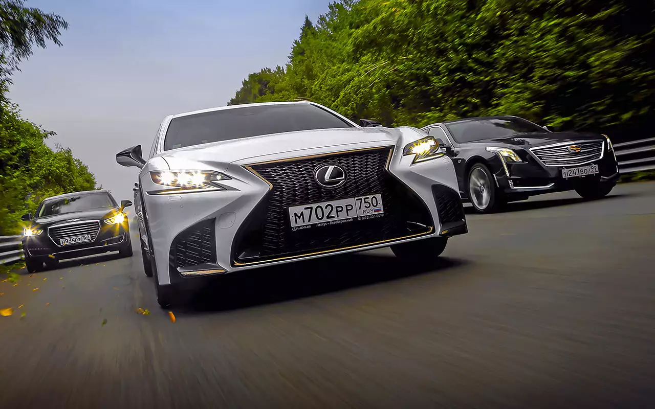Большой тест престижных седанов: новый Lexus LS 500 и конкуренты