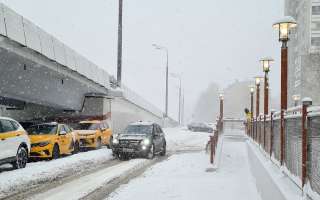 Сильный снегопад и метель в столице 11 января 2024 года.