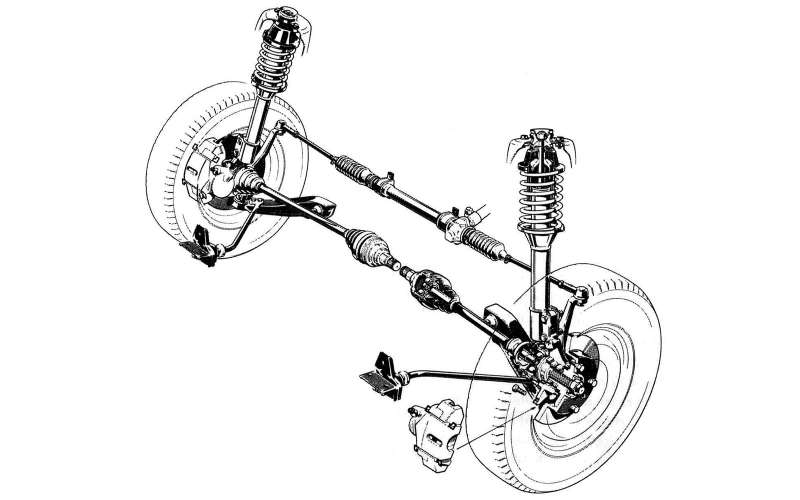 Устройство подвески макферсон схема