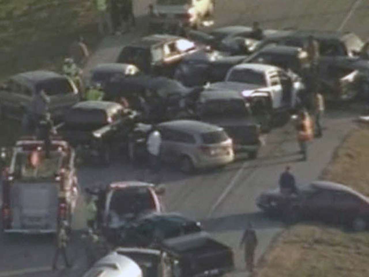 В Техасе из-за смога столкнулись 50 автомобилей