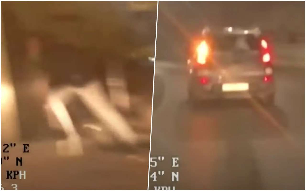 Угнал машину, кинулся наутек от полиции и врубился в дом! (видео)