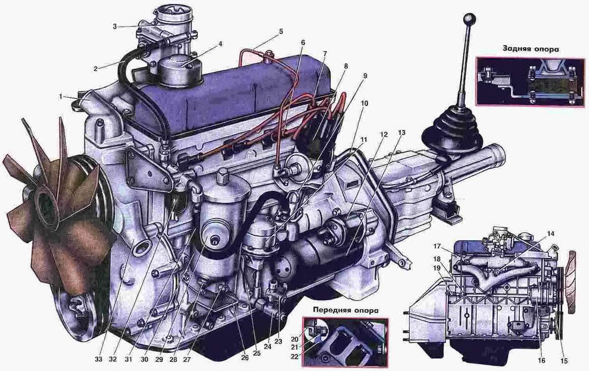 ГАЗ 24 двигатель ЗМЗ 24д