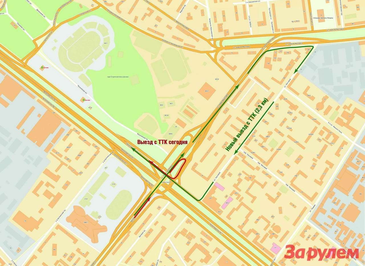 Три варианта развязки ТТК на Ленинградке