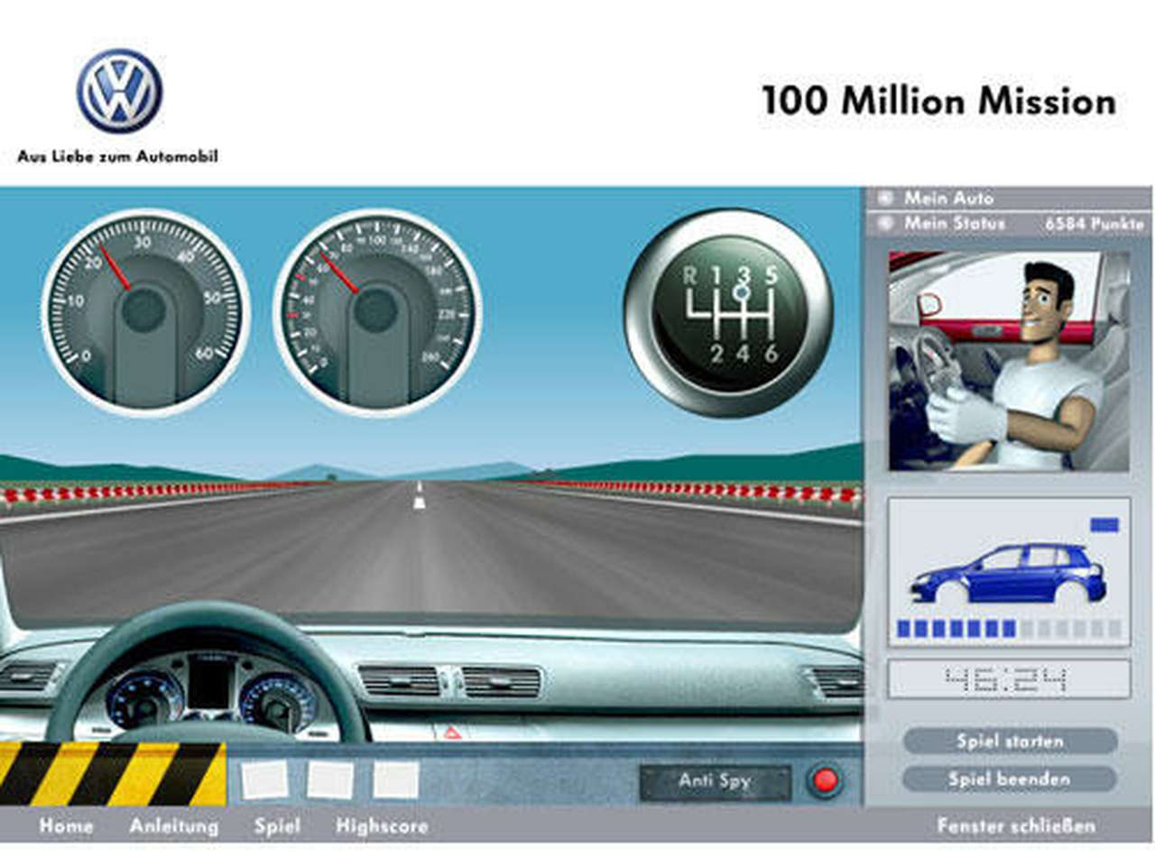 Volkswagen запустил on-line игру