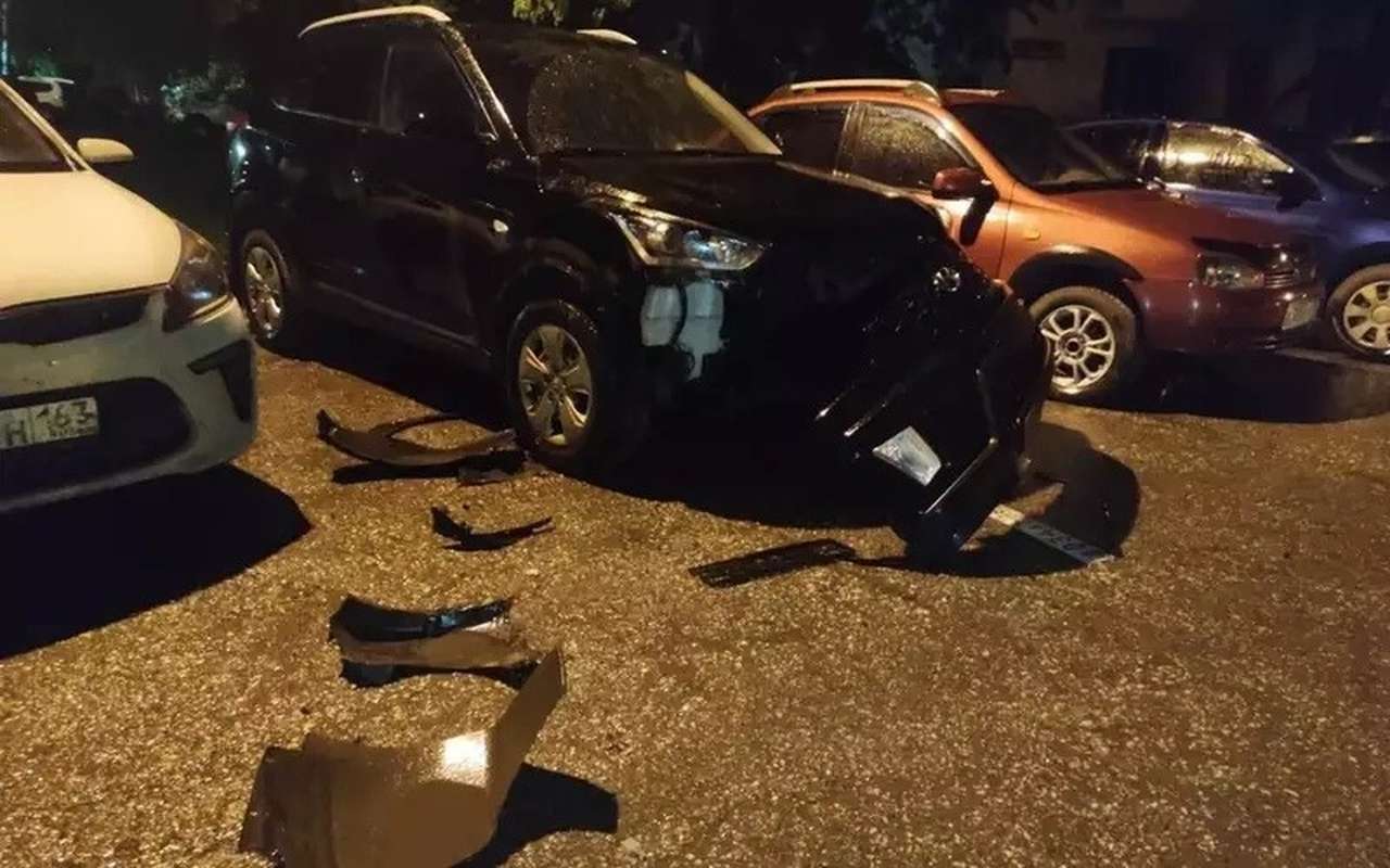 Виновник аварии случайно оставил на месте ДТП номер для связи