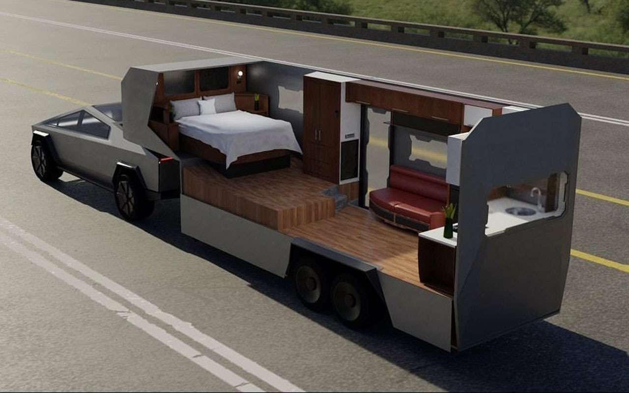 Tesla Truck Camper Attachment