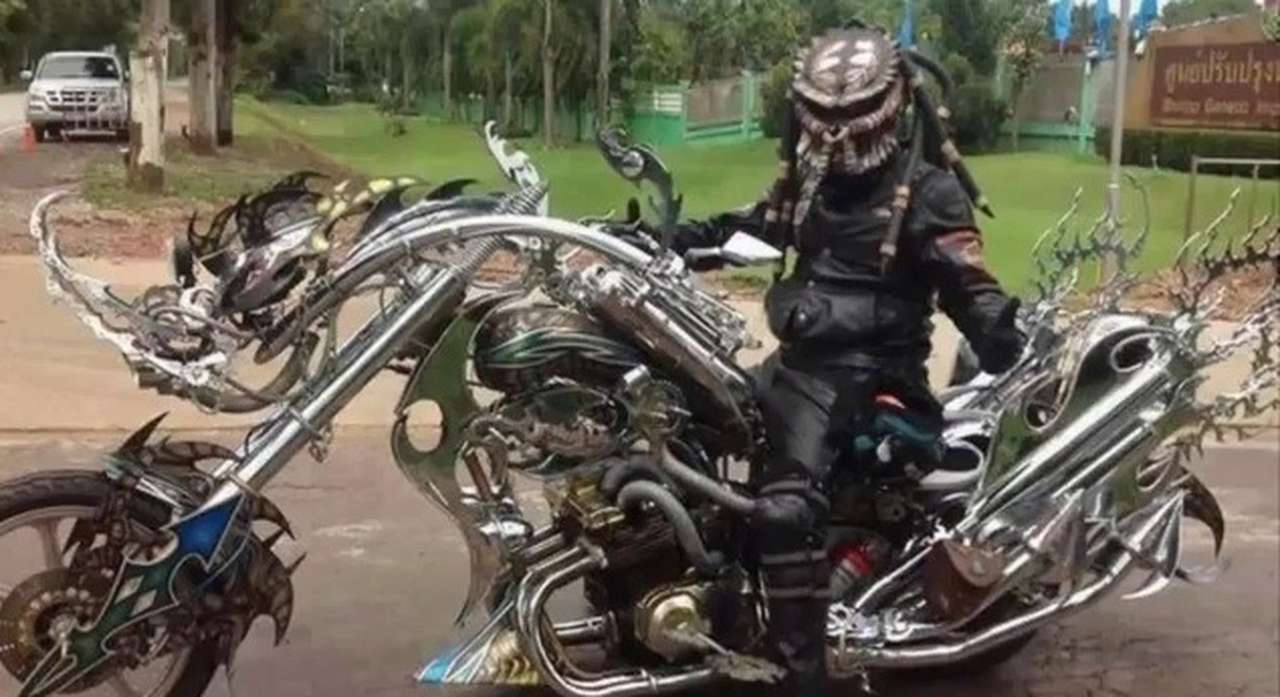 Байкер смастерил чоппер для «Хищника» (ВИДЕО)