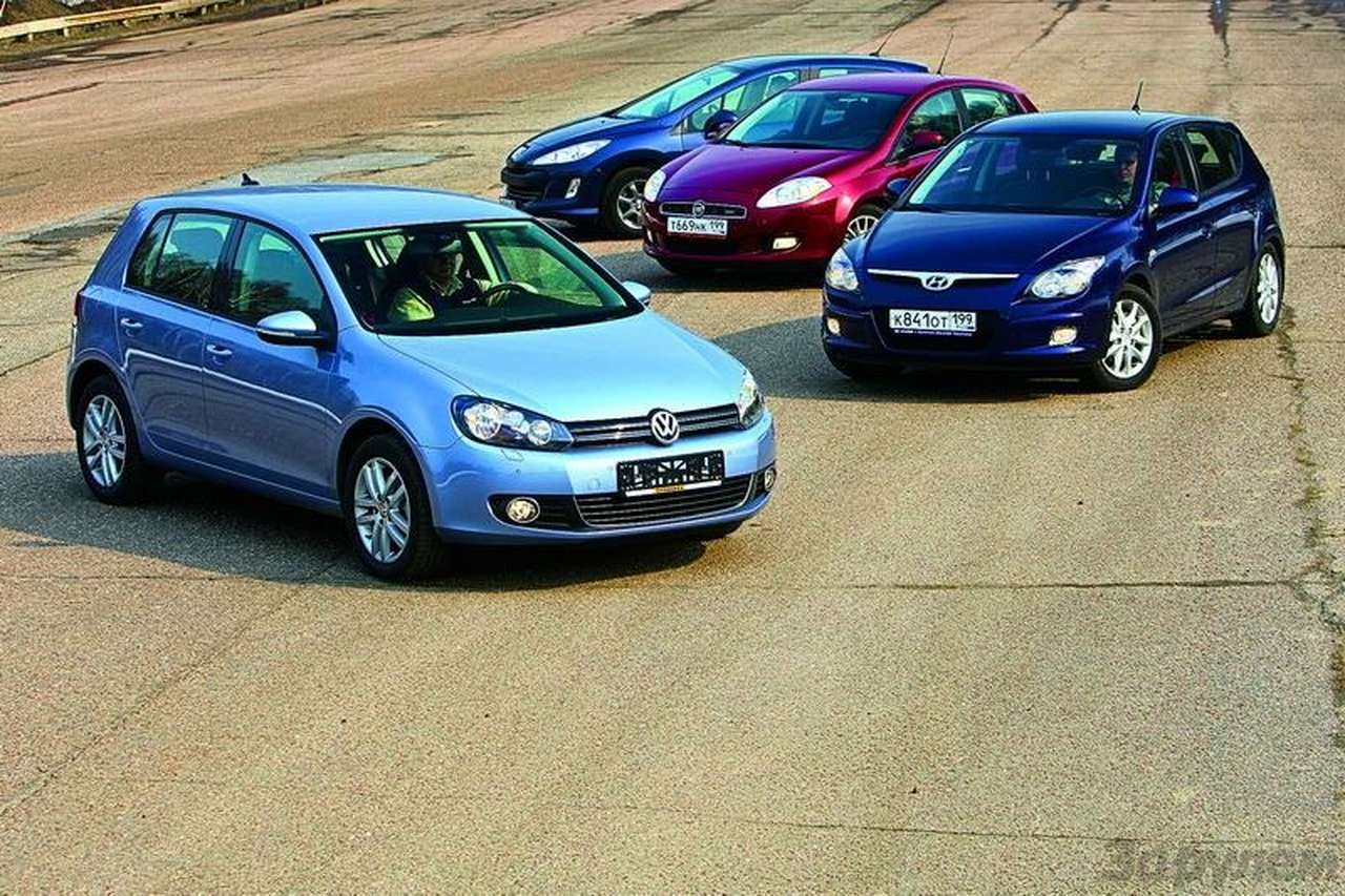 Fiat Bravo, Hyundai i30, Peugeot 308, Volkswagen Golf: Город мечты
