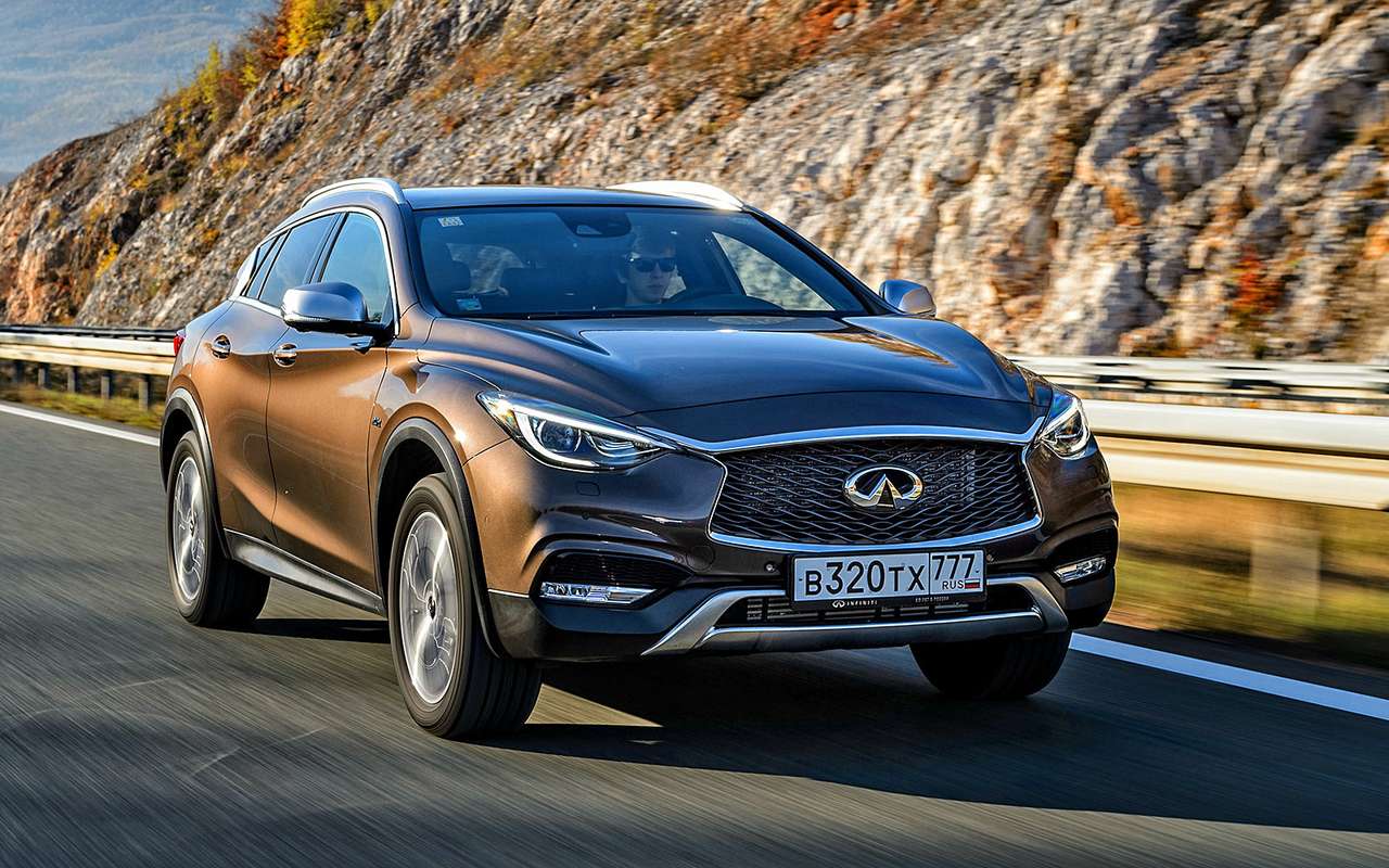 В России QX30 будет предлагаться исключительно в полноприводном исполнении — отсюда и высокая стартовая цена.