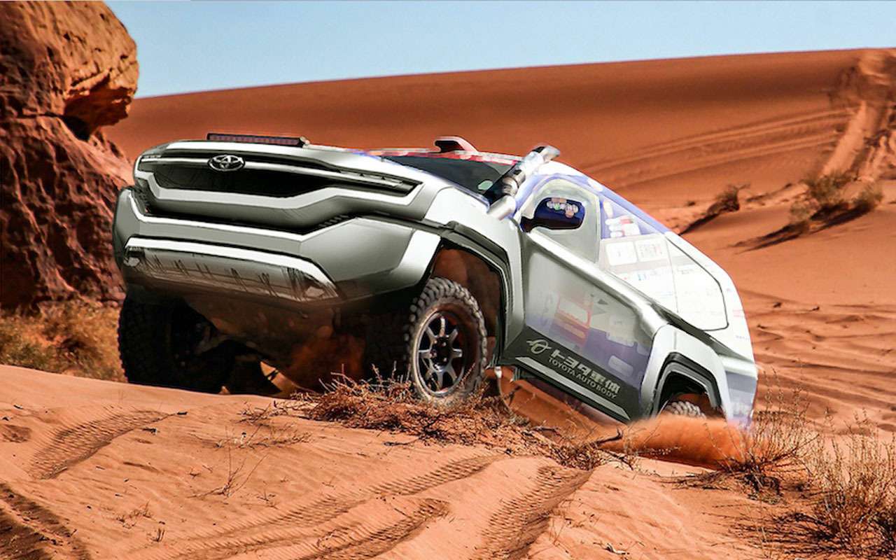Так мог выглядеть Toyota Land Cruiser 300 — один из предварительных эскизов дизайна.