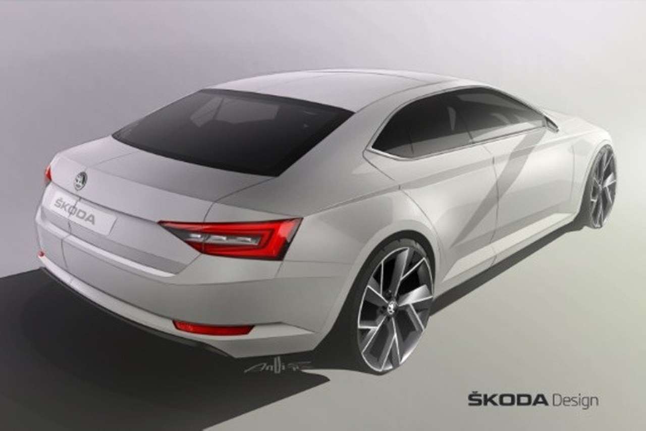 Skoda показала корму своего нового флагмана Superb