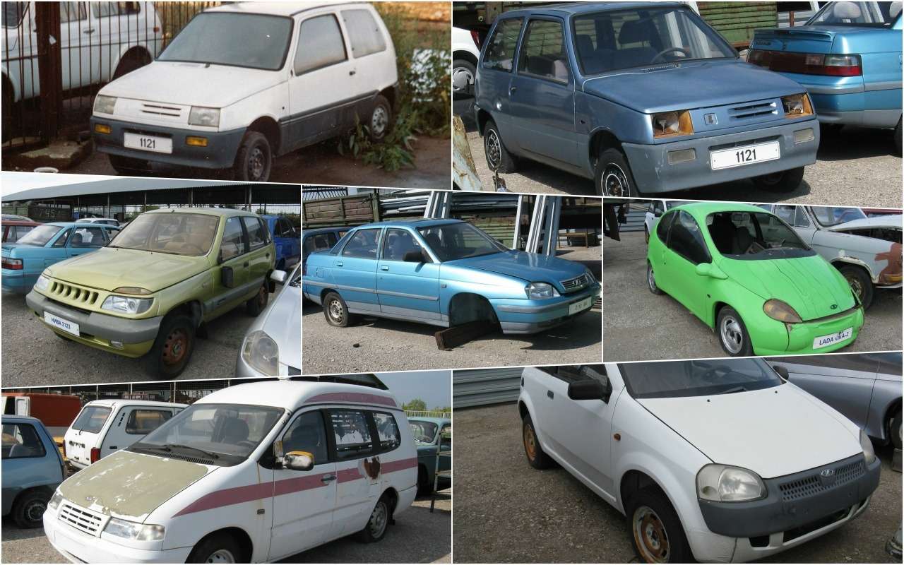 Уникальные прототипы Lada хранятся под открытым небом (фото)