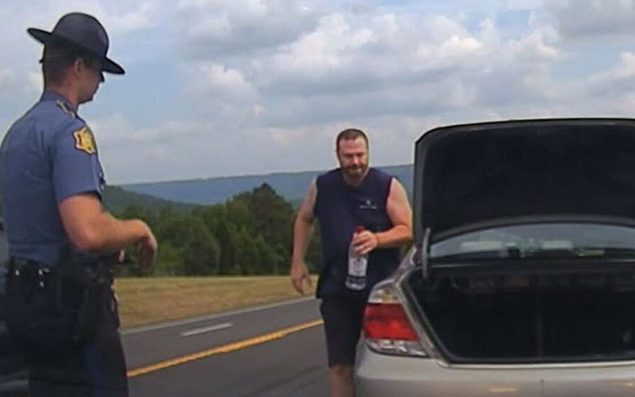 У подозреваемого в пьянстве водителя сдали нервы