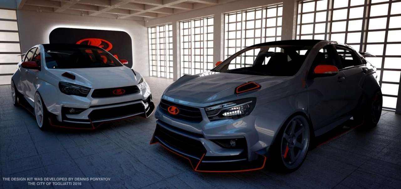 Завидуй, Япония: дальневосточный тюнер «обвесил» Lada Vesta