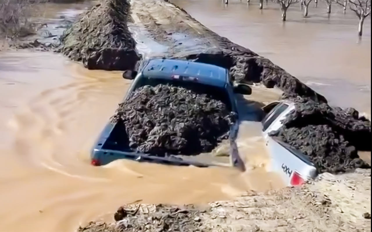 Таким варварским способом пришлось решать проблему размытой дамбы