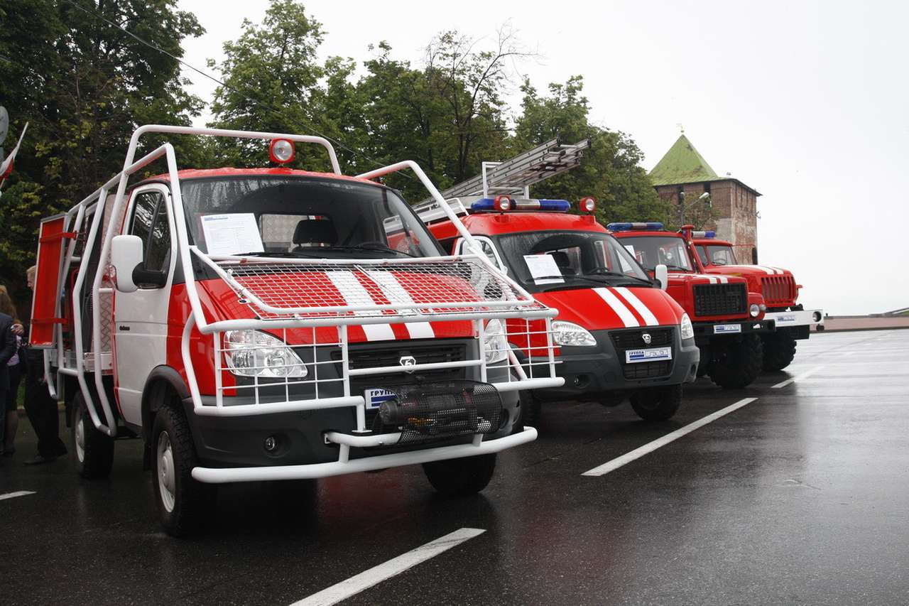 ГАЗ помогает тушить лесные пожары в Нижегородской области