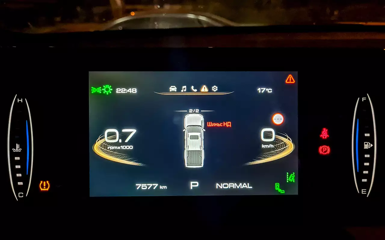 «Пропажа» датчика давления в шинах при нормальном давлении – странный глюк пикапа Great Wall Poer.