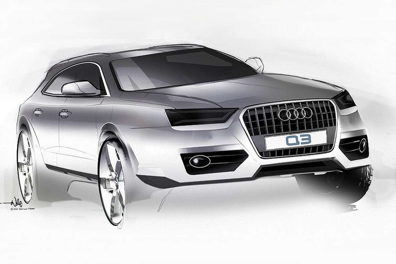 Audi показала первые скетчи Q3