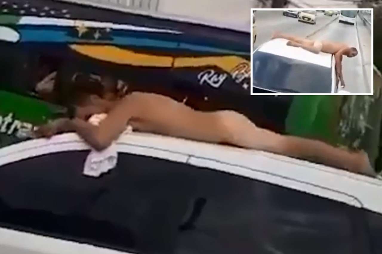 Вот как надо спасать брак: неглиже на крыше авто