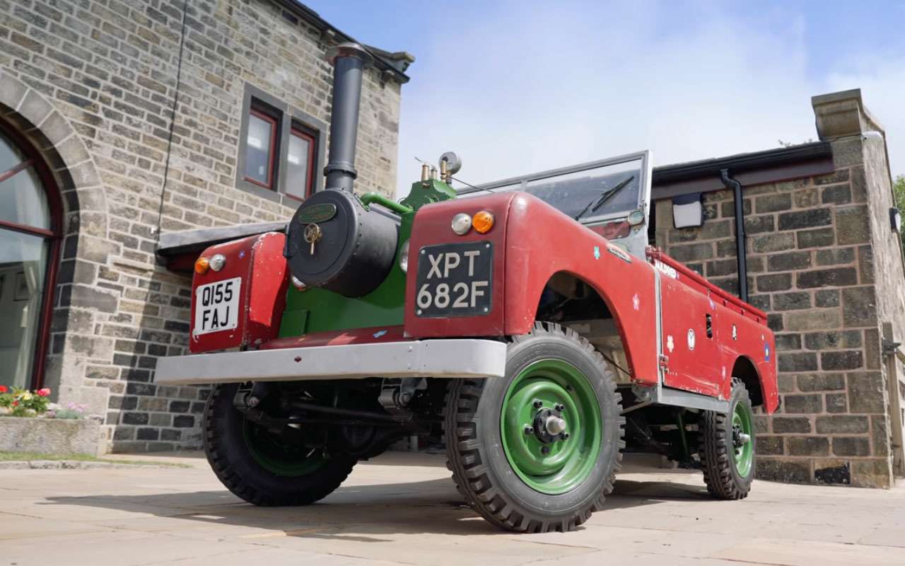 Land Rover с паровым двигателем — прогреваем, едем