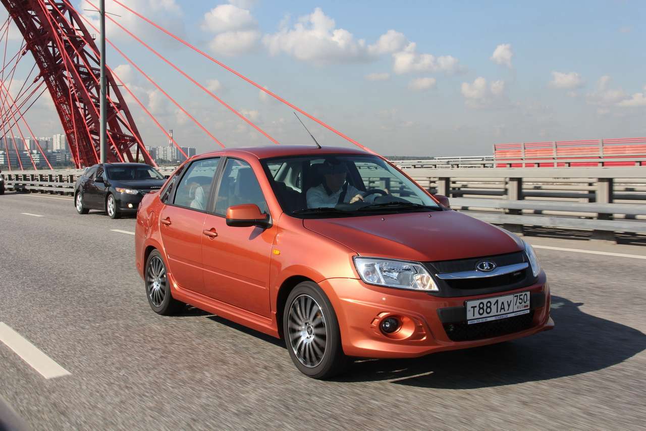 Лада Гранта Спорт: в смелом макияже