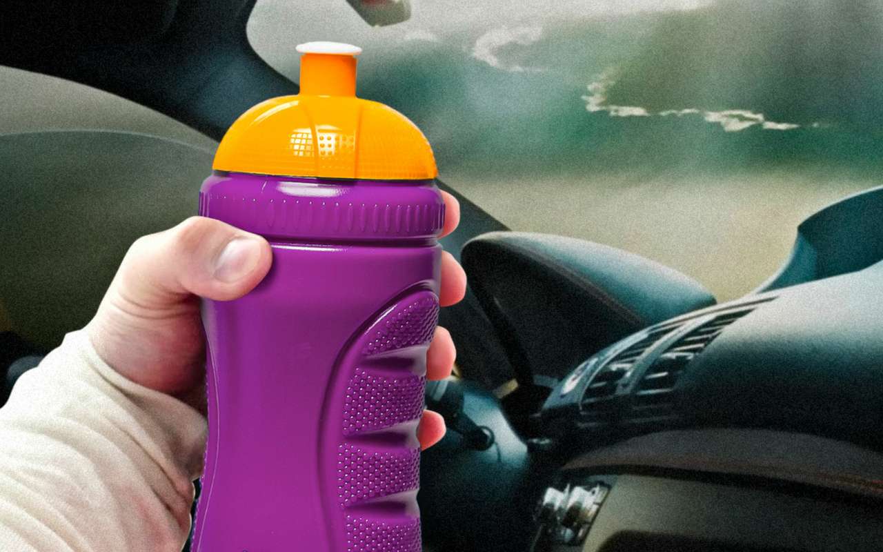 Утоляем жажду за рулем: одной левой