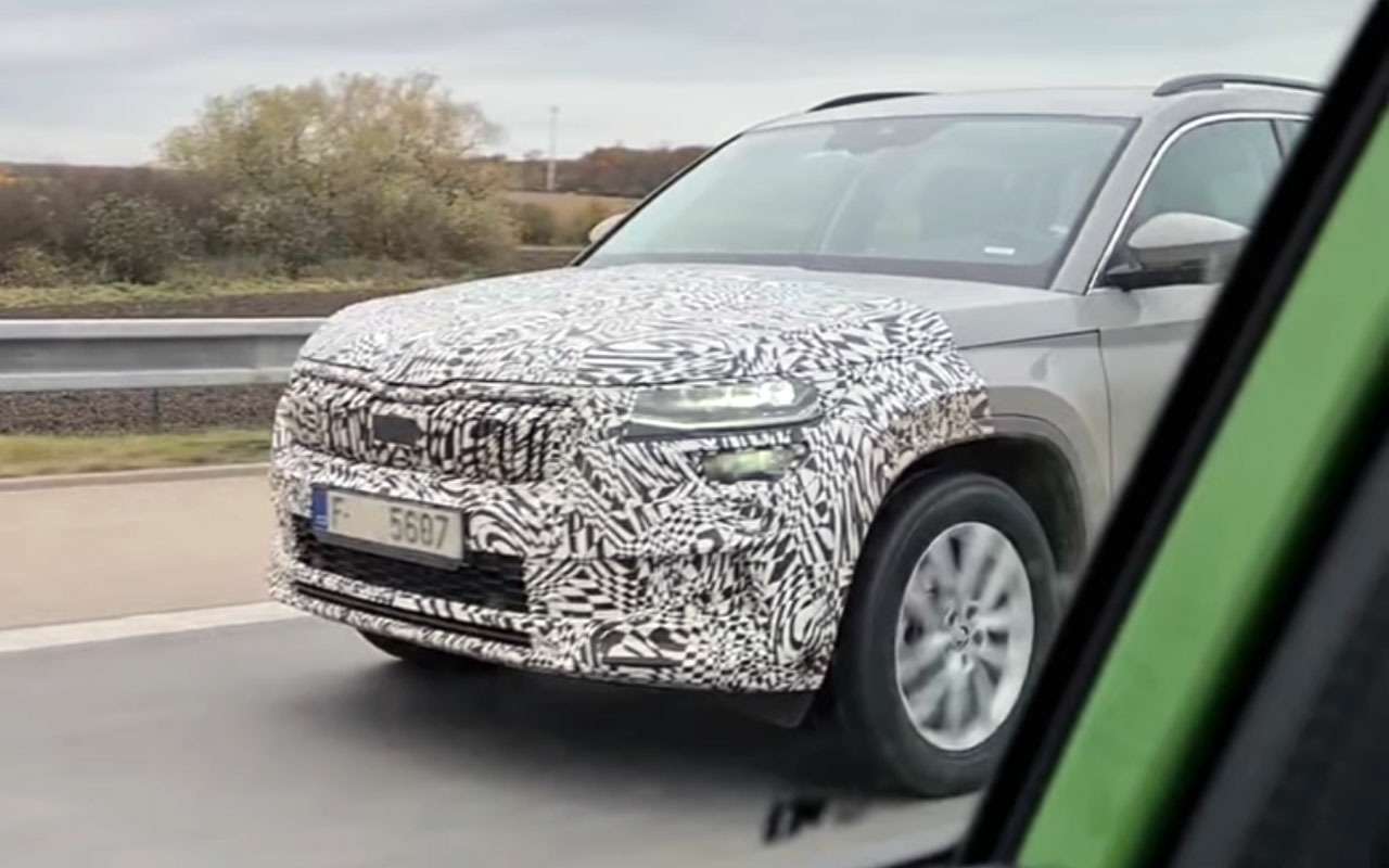 Обновленный Skoda Kodiaq — первое видео с испытаний