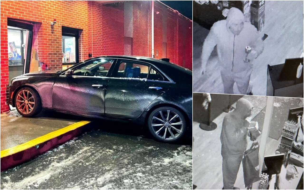 Протаранив винный магазин, водитель потягивал бурбон и курил сигару перед задержанием