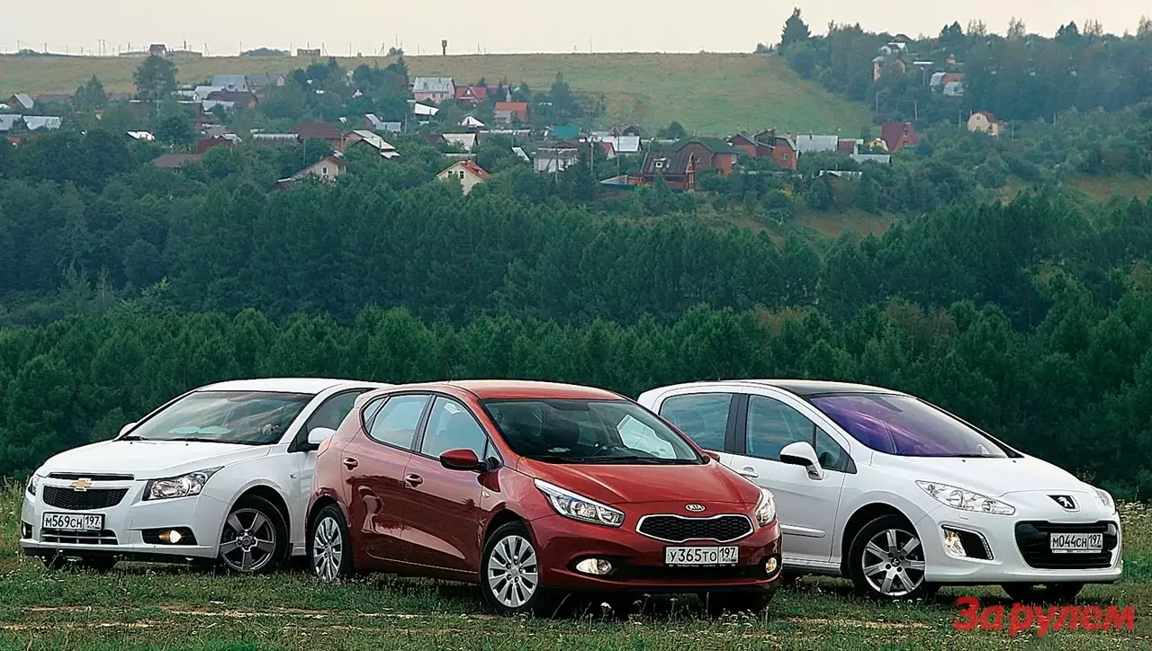 Chevrolet Cruze, Peugeot 308, KIA Cee’d