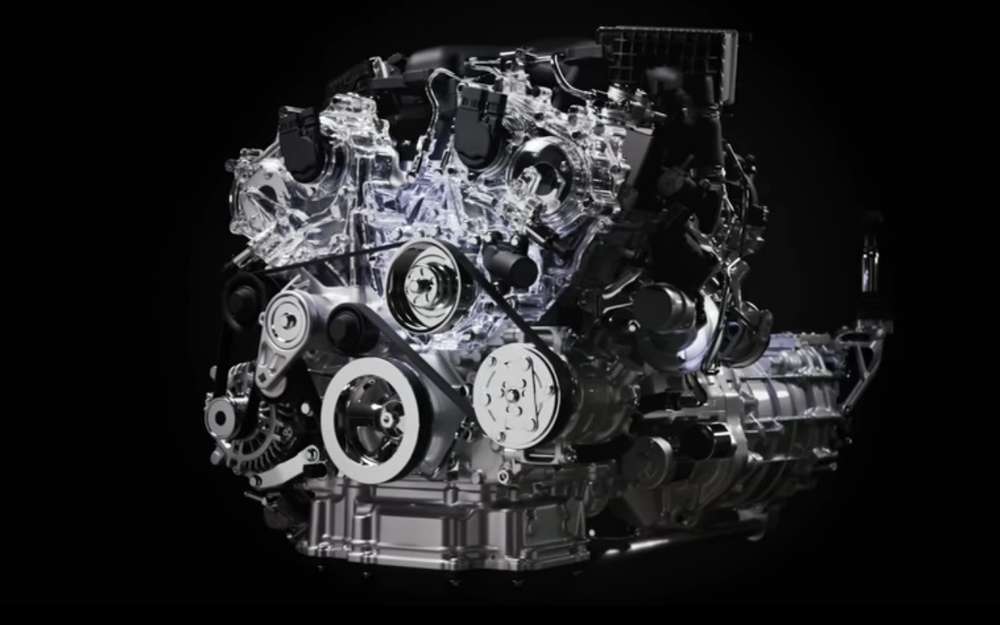 Прозрачный двигатель Nissan Z – видео работы