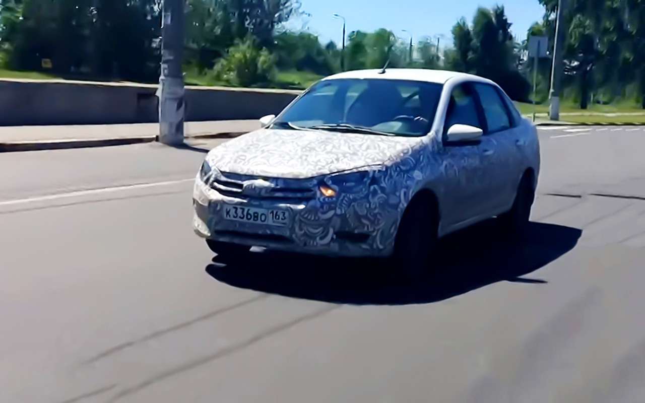 Обновленная Lada Granta попала на видео