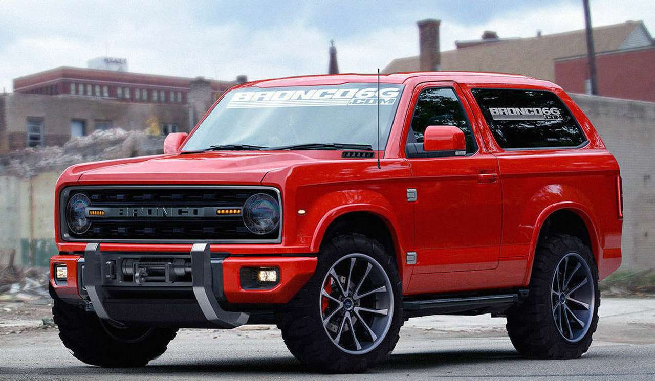 Это не официальный скетч нового Bronco, а рисунок с фанатского сайта, но, согласитесь, весьма эффектный.