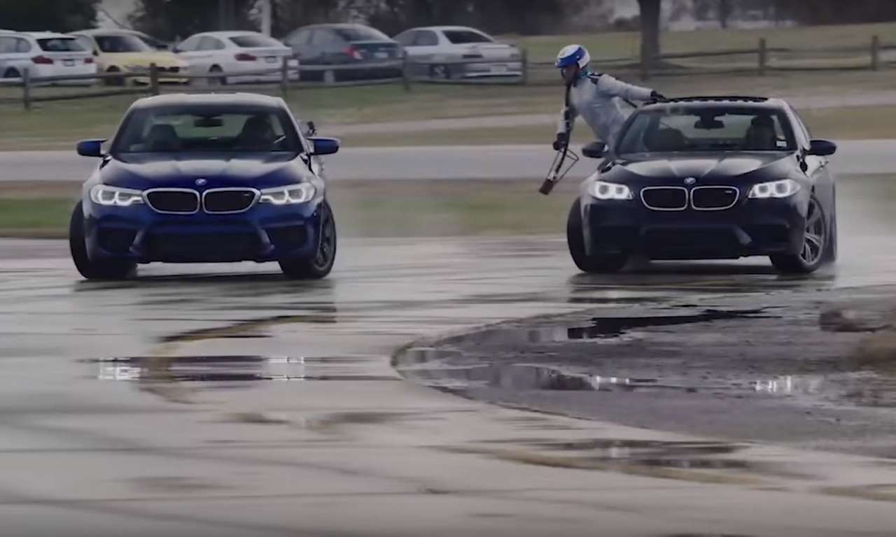 Рекордный дрифт с дозаправкой «в воздухе» выполнен за рулем BMW M5