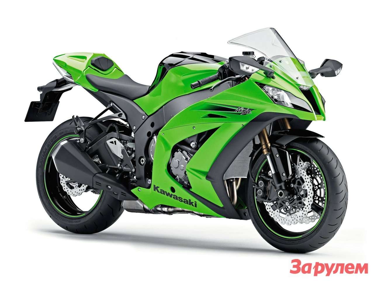 Kawasaki ZX-10R Ninja: спортбайк, 2011 г., 998 см³, 200,1 л.с., 198 кг.