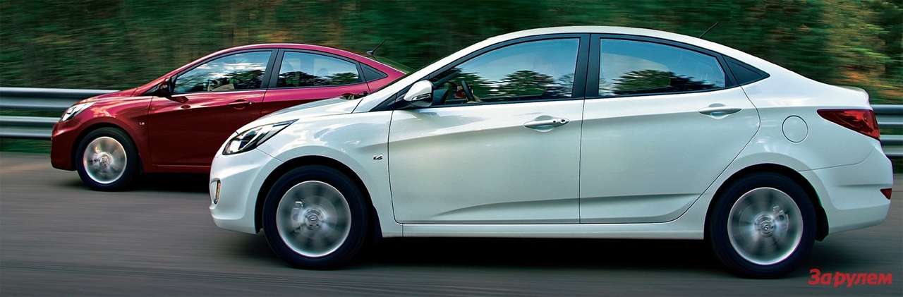 HYUNDAI SOLARIS производят в России с 2011 года с кузовами седан и хэтчбек.ТЕСТОВЫЕ АВТОМОБИЛИ: 1,4 л, 107 л.с., 5-ступенчатая механика, комплектация Comfort, пакет «Безопасность», пакет «Престиж», 561 000 руб.; 1,6 л, 123 л.с., 5-ступенчатая механика, комплектация Family, 604 000 руб.; 1,6 л, 123 л.с., 4-ступенчатый автомат, комплектация Family, 634 000 руб.