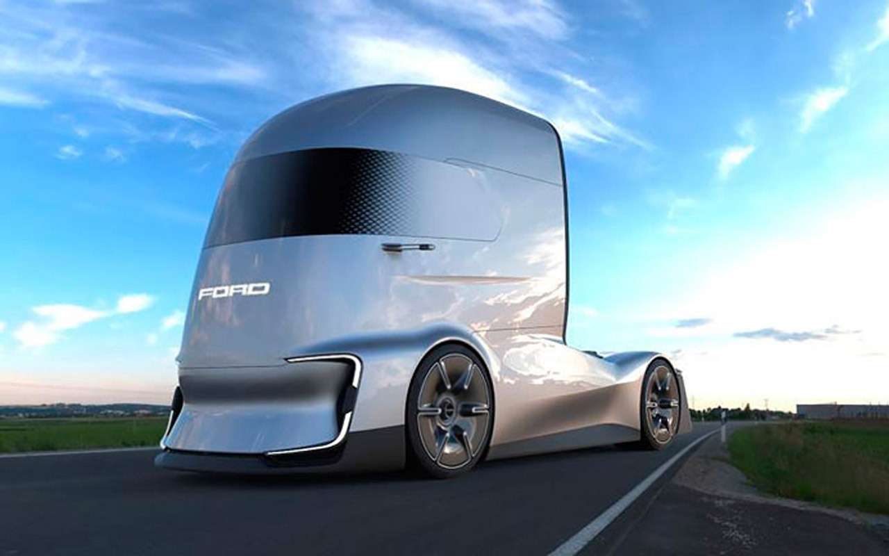 Запас хода Ford F-Vision Future Truck при полном заряде аккумуляторов составляет до 1 000 км.