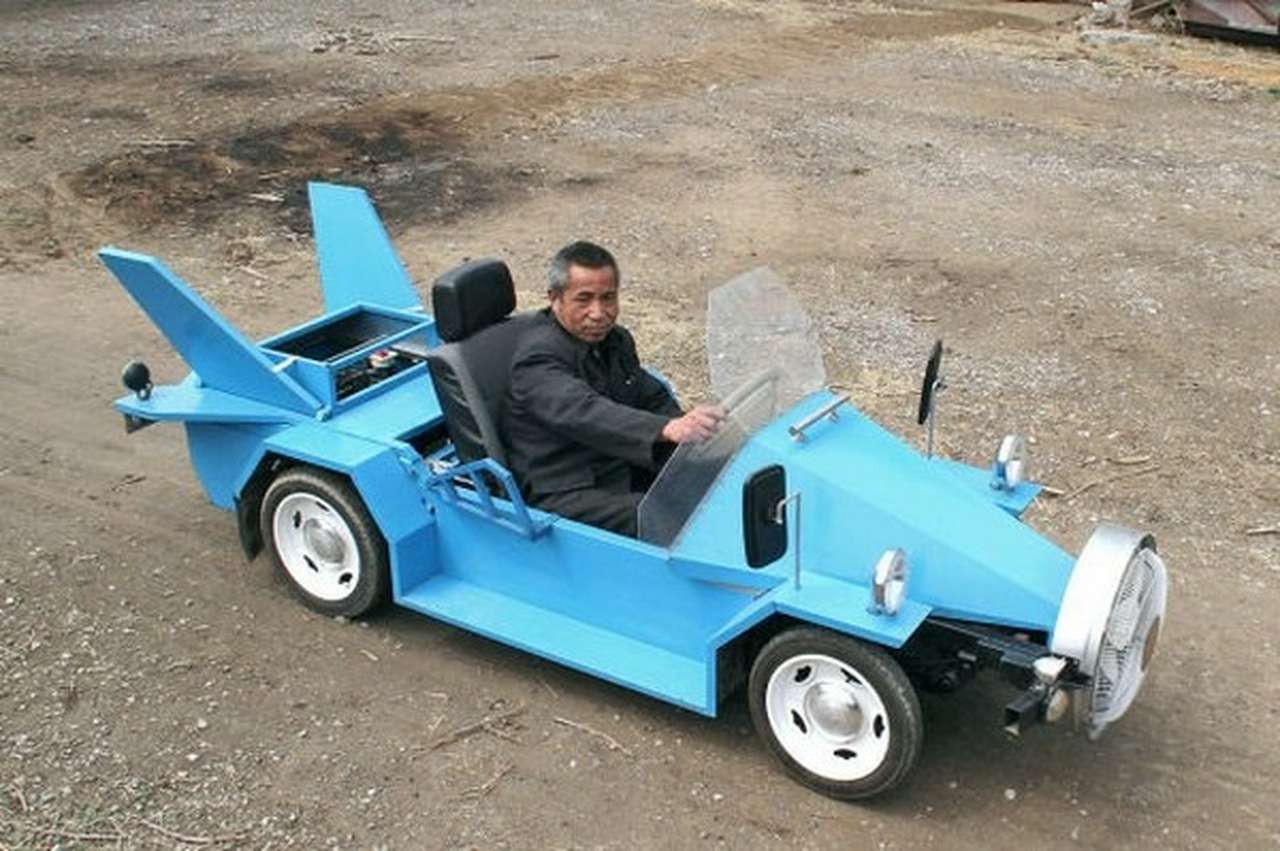 Китаец построил электроветромобиль 
