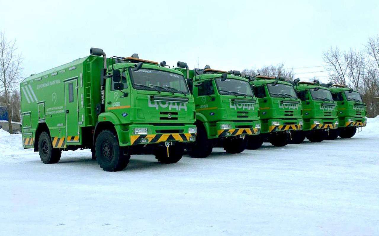 Новые КАМАЗы «Дорожного патруля»