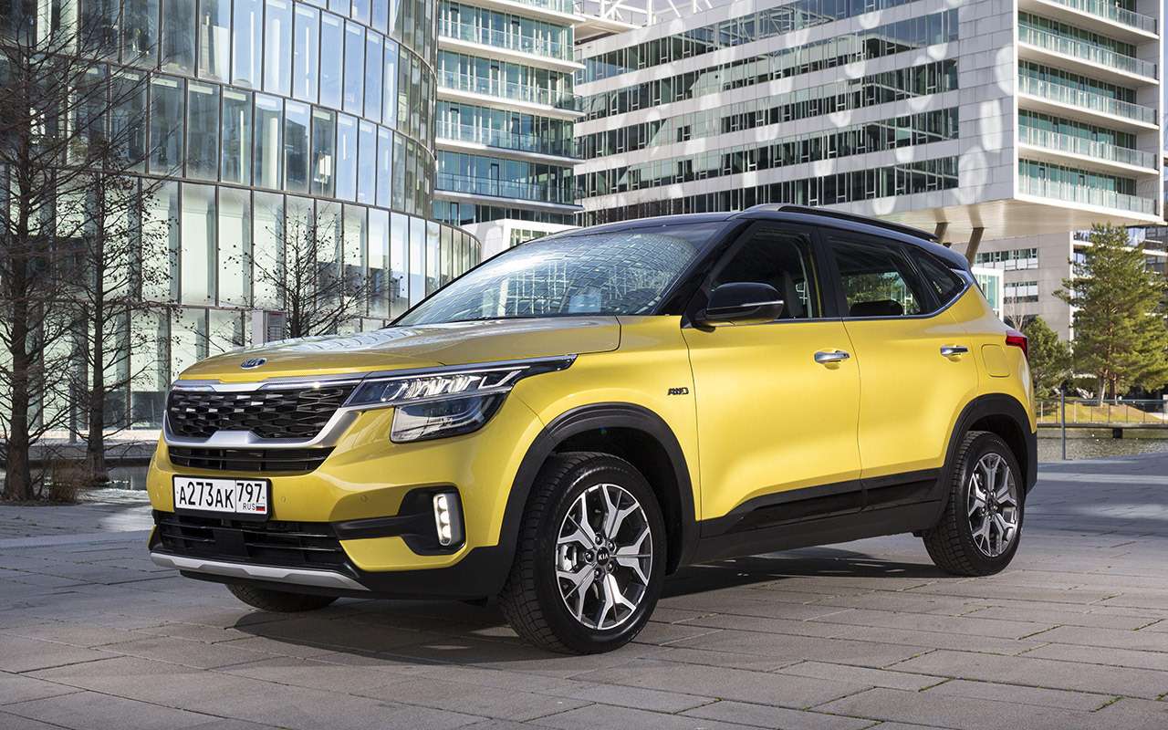 Горячая новинка рынка Kia Seltos, позиционируется как городской автомобиль. Продается с передним или полным приводом. Разница в ценах между 4х2 и 4х4: 140 тысяч рублей для версий с механикой, 150 тысяч для автомата.