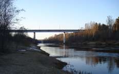 Мост через реку Волга у деревни Климово