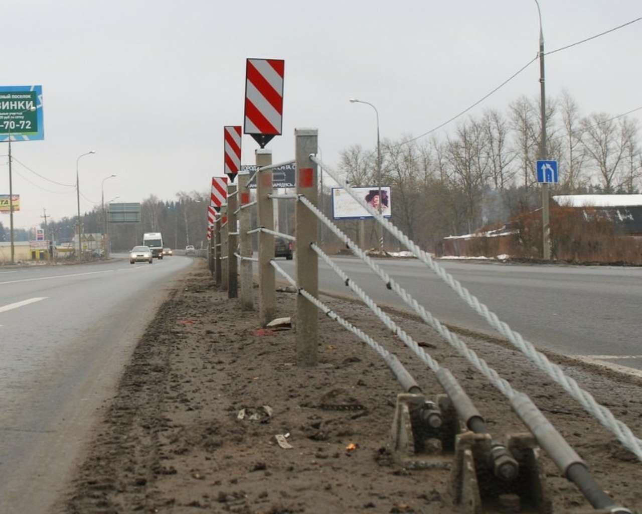 Росавтодор намерен расширить использование тросовых ограждений на автотрассах