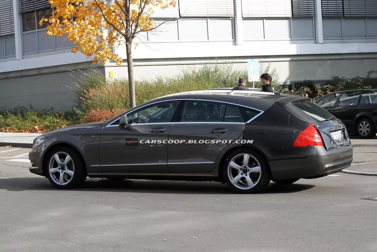 Серийный Mercedes-Benz CLS Shooting Brake заметили на улицах