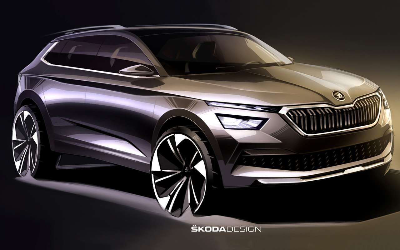 Skoda показала облик нового кроссовера Kamiq