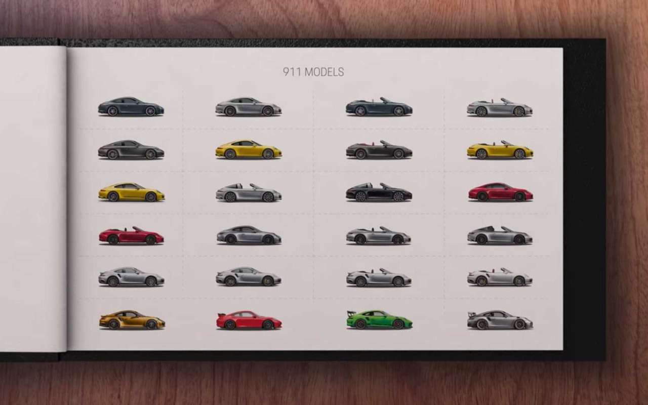 Модель Porsche 911 имеет 24 дорожные версии