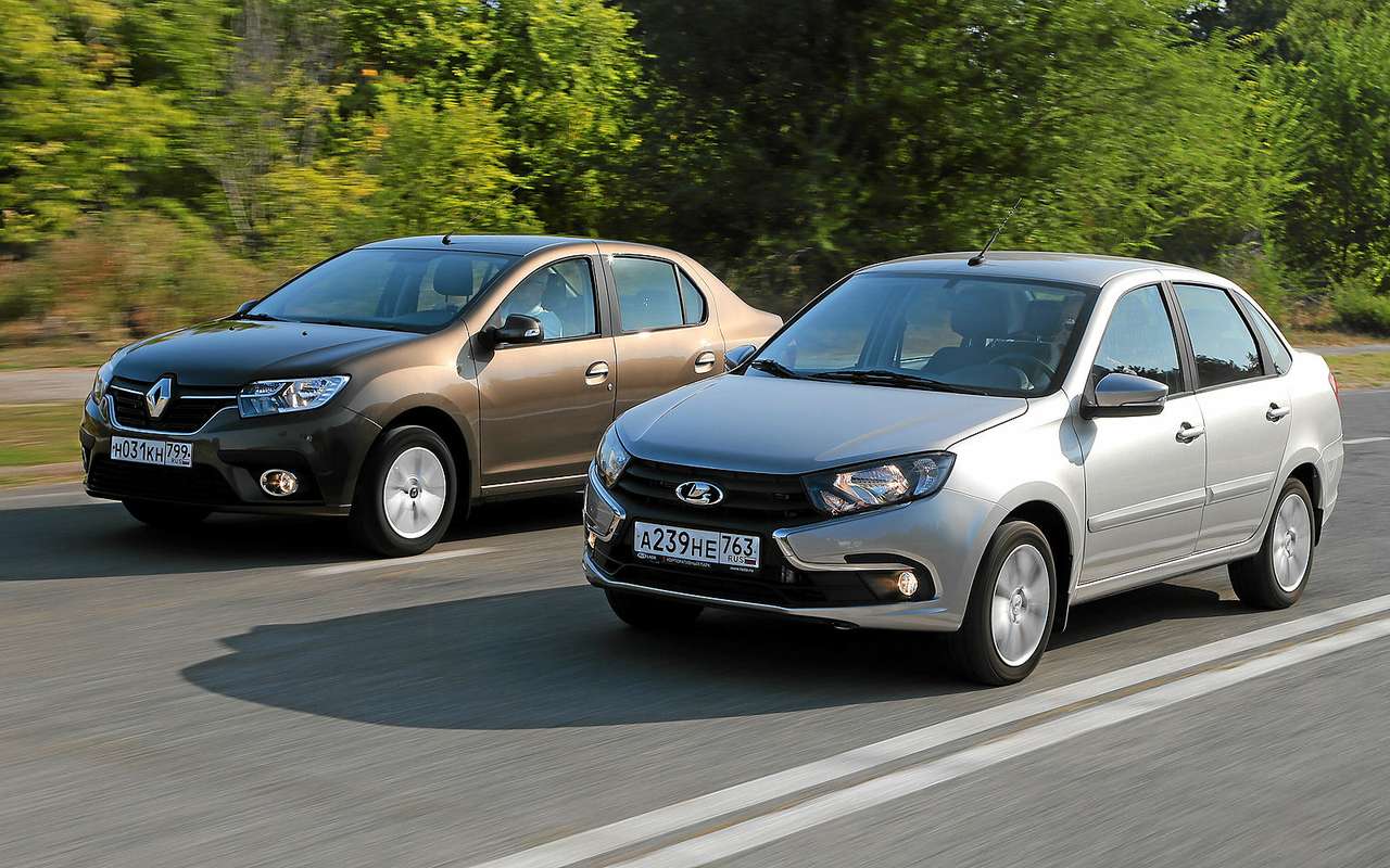 Обновленные Лада Гранта и Renault Logan - что выбрать?