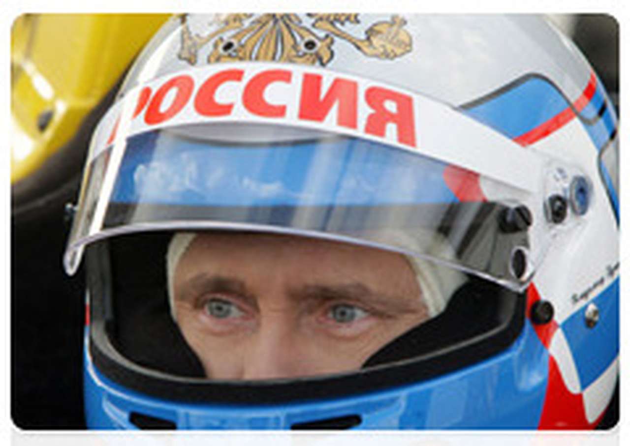 Путин поездил на гоночной машине «Формулы-1»