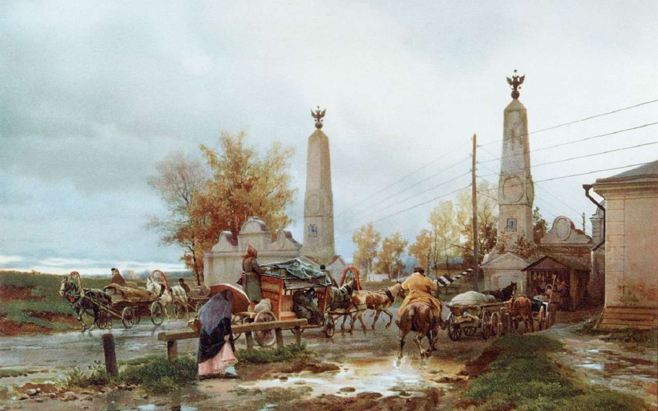 Виллие М.Я. Московская застава, 1868 г.